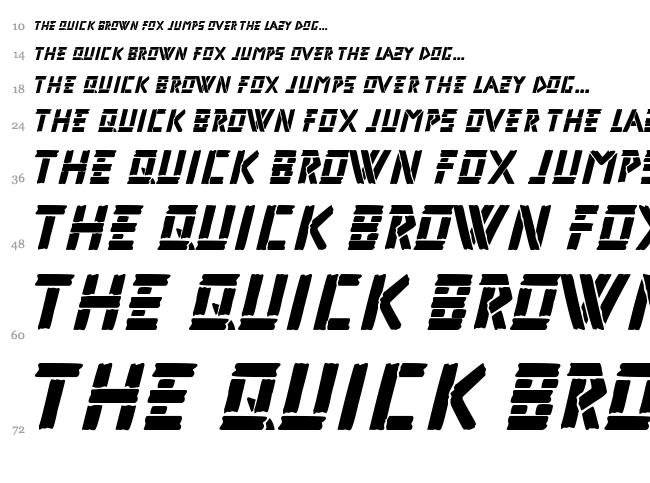 Rifle 1 font waterfall